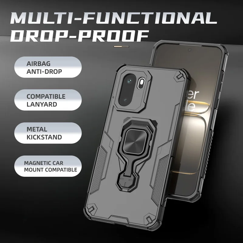 Heavy Duty Rugged Armor Case with Stand and Ring Holder