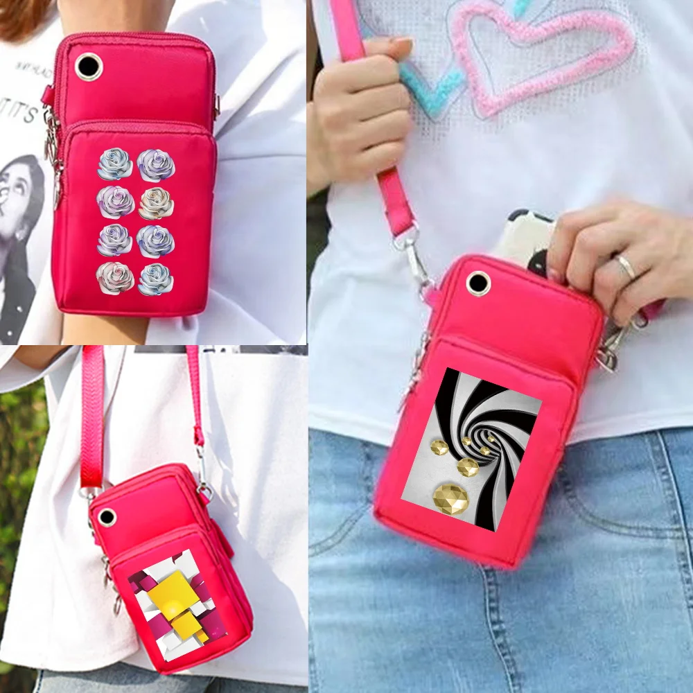 Borsa Per Cellulare Per Huawei/Iphone12/Nokia/Blackberry/Sony Nuova Custodia Universale Per Cellulare Borsa A Tracolla Con Stampa 3D Sport