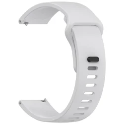 Premium 22MM Silicone Watch Strap - Universal Replacement Bracelet for Active Lifestyle Watches (Grey)