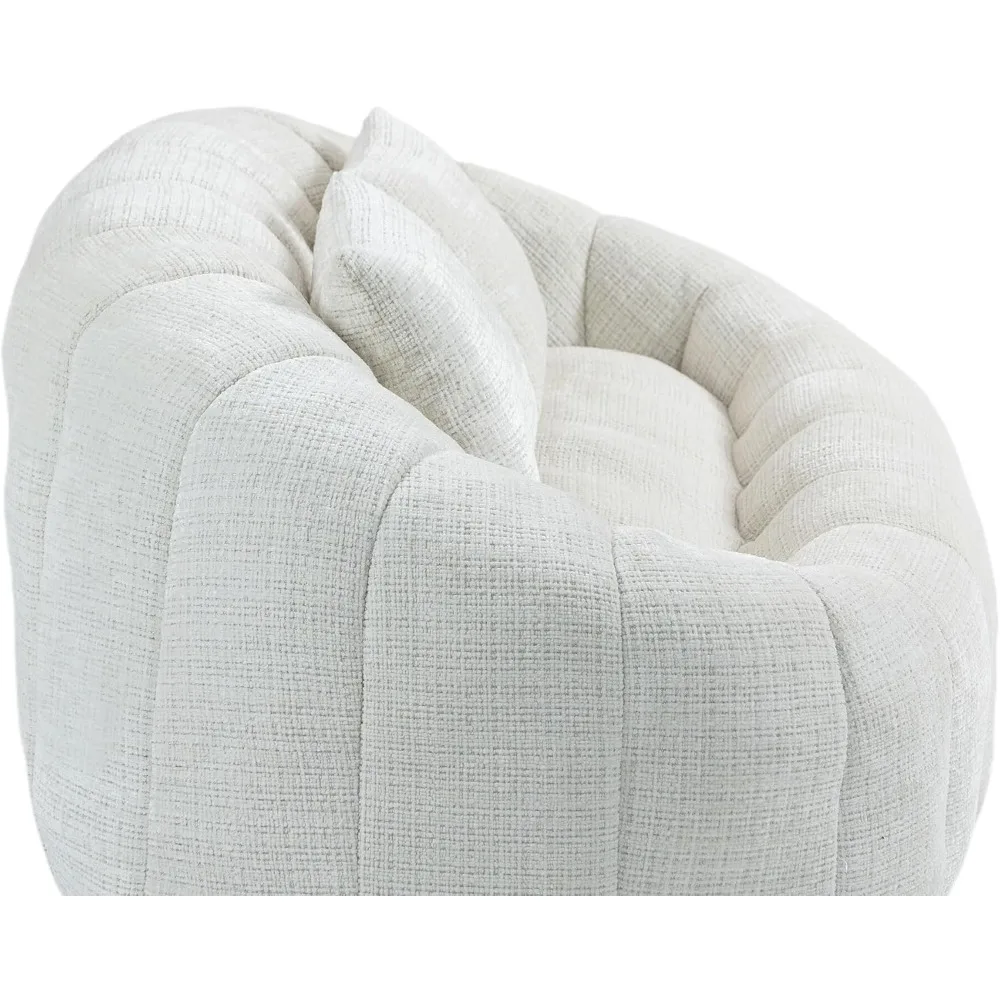 Bean bag sofa, , giant chair, round lazy sofa with wide backrest for living room, reading room, bedroom 4