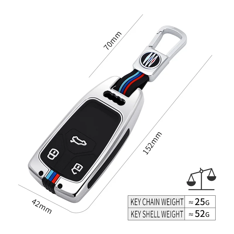Custodia per chiave Auto in lega per Audi TT A3 A4L Q5L Q7 A5 A6L portachiavi Shell Bags Protector accessori Auto - S9755d0d3928d4ff992d7780c0c7683cbH