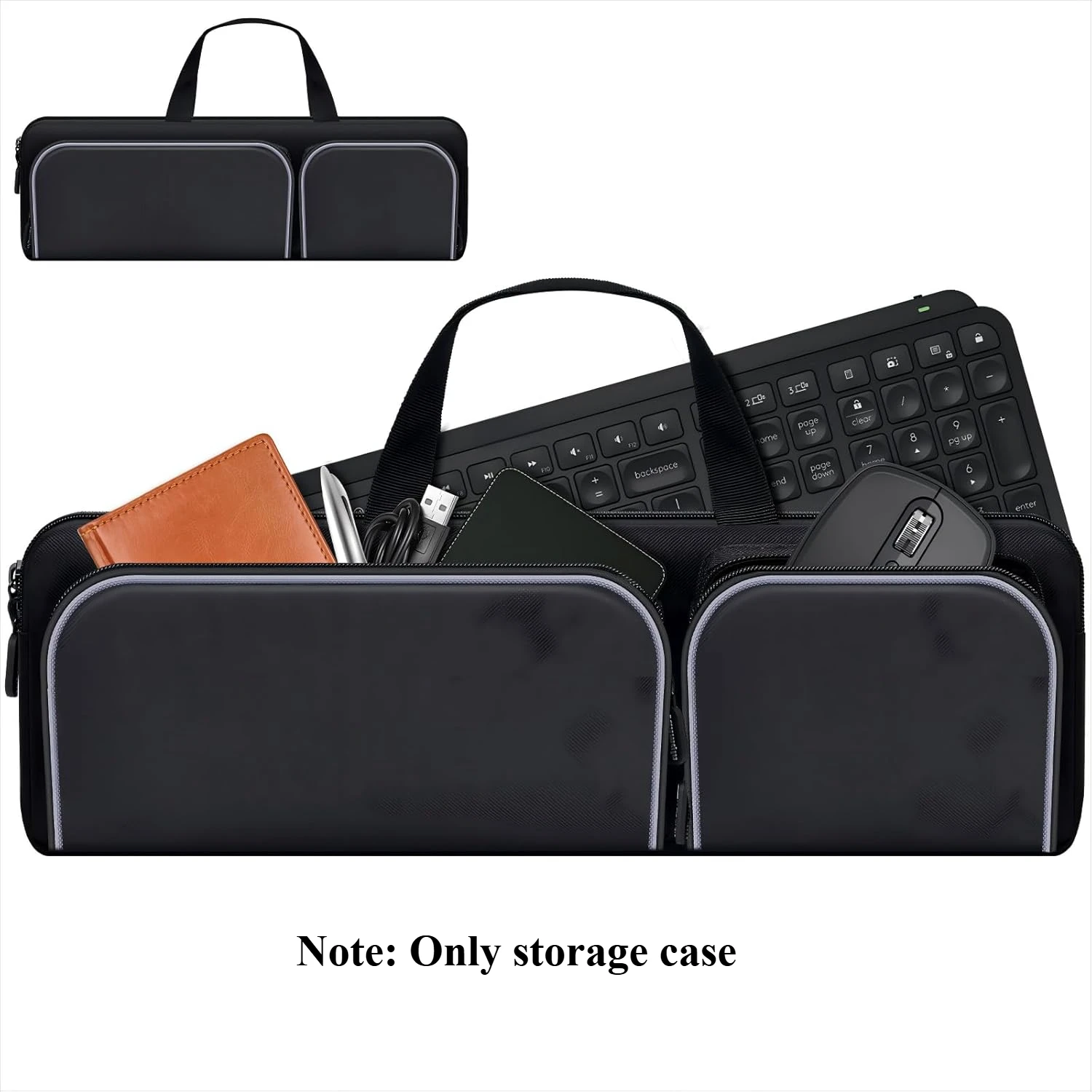 (Box Only) Protective Travel Case for Logitech MX Keys S/MX Keys/MX Keys Mini Wireless Keyboard. Keyboards Carrying Storage