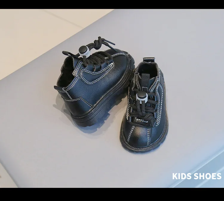 Neu Kinder Leder Jungen Schuhe Mode Baby Knöchel Schnee Stiefel Sport Turnschuhe Winter Schuh für Mädchen_voghion.com