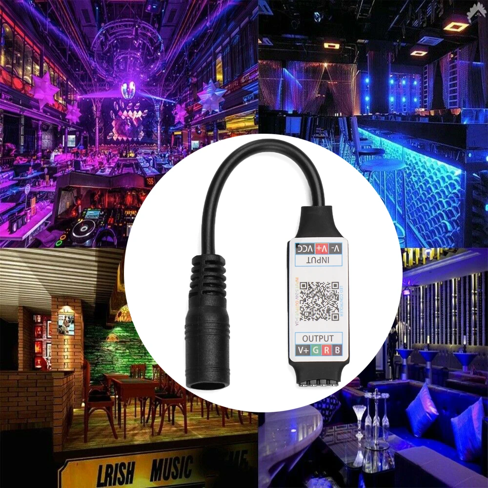 Mini Controlador RGB Bluetooth Inalámbrico para Tira LED (5V-24V) S97560276efcc4e21943ec1eb0551c01cw
