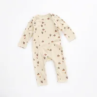 0-24M Newborn Kid baby Boys Girls Clothes Spring Print Romper Cute Sweet Cotton Jumpsuit Long Sleeve Cotton Fall Baby Outfit 4