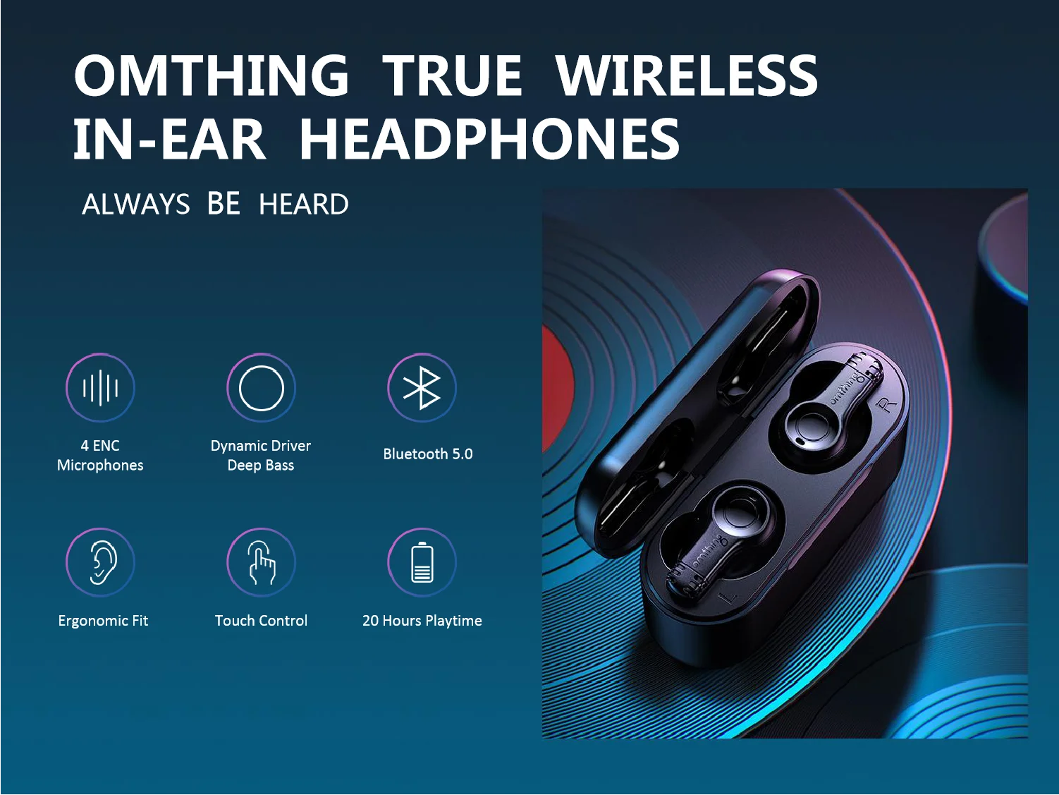 1MORE Omthing Airfree EO002BT TWS Bluetooth Earphones description image