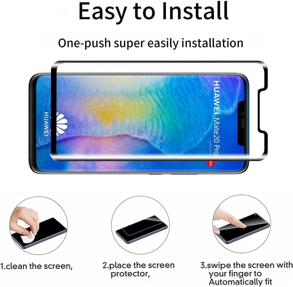 Premium 9H Curved Edge Tempered Glass Screen Protector