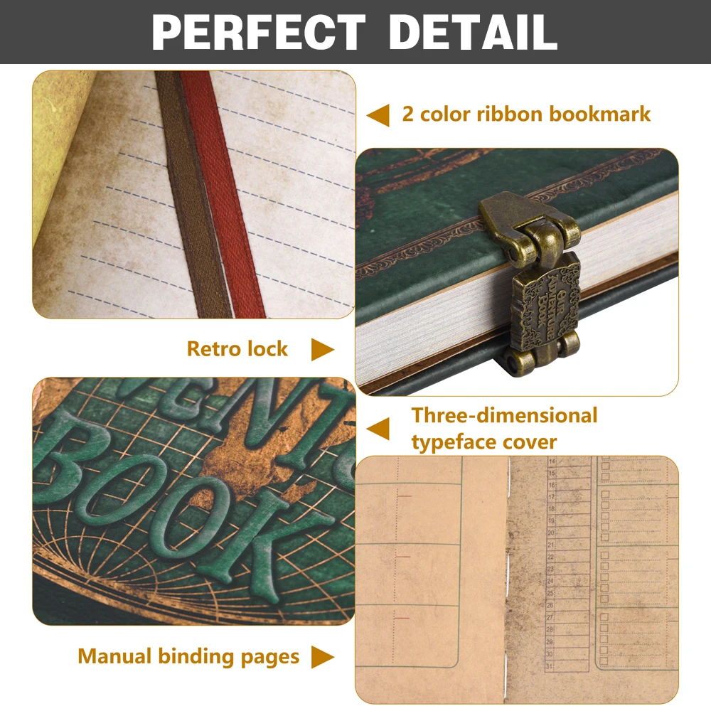 180 페이지 DIY 여행 사진 앨범 우리의 모험 책 가죽 레트로 크리 에이 티브 기념일 사진 앨범 결혼식 방명록 메모리 선물