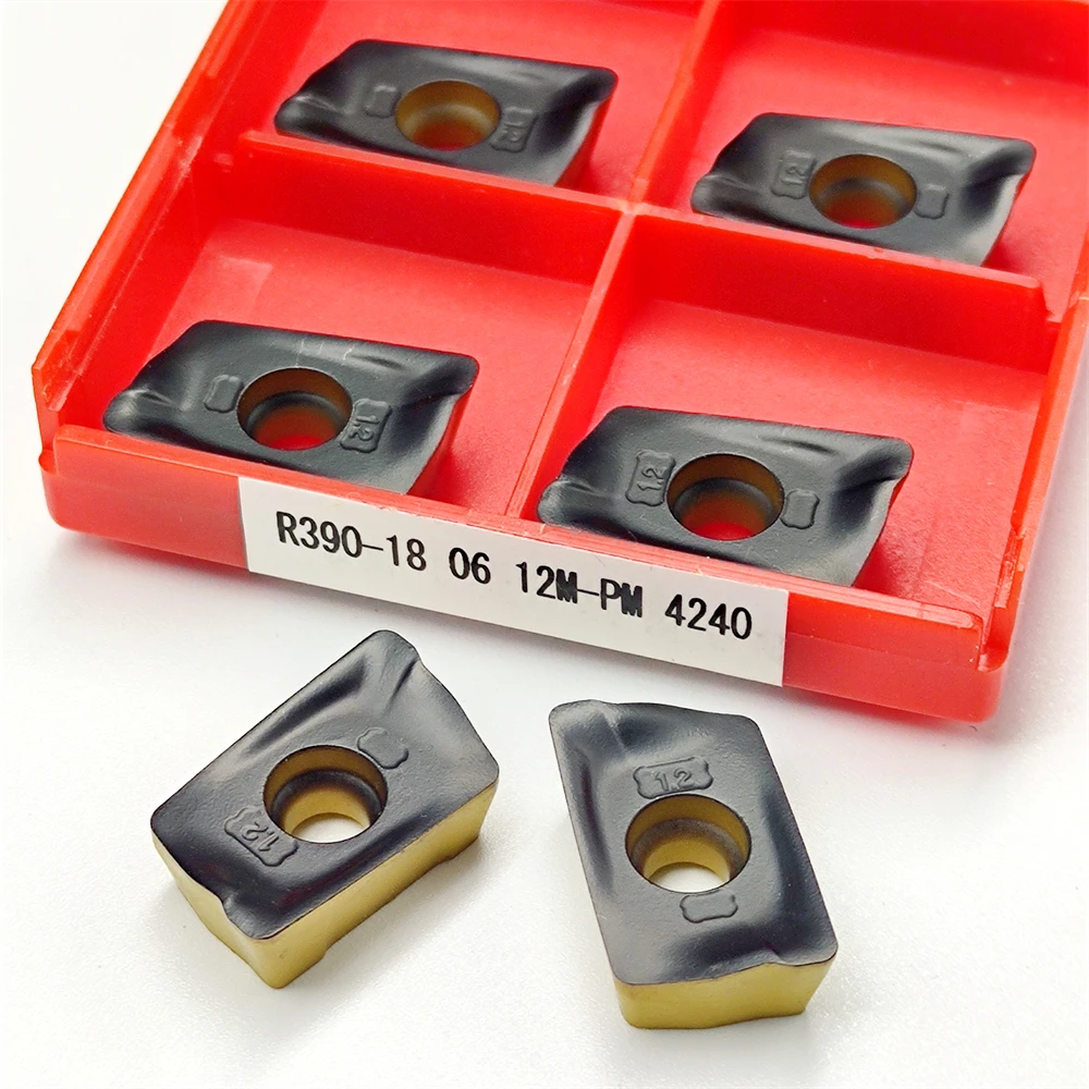 

R390 180612M PM4240 Colorful Nano Blue High Hardness Carbide Tool Hardened Steel Cutting Tool Milling Blade
