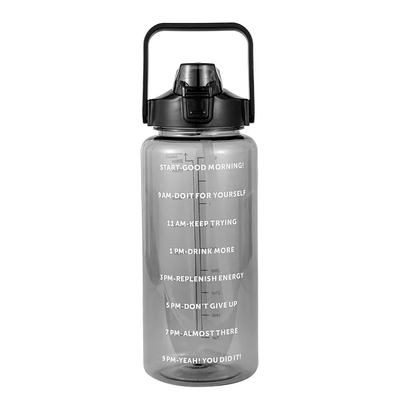 Bouteille d'eau isotherme de 710 ml avec couvercle à paille et poignée