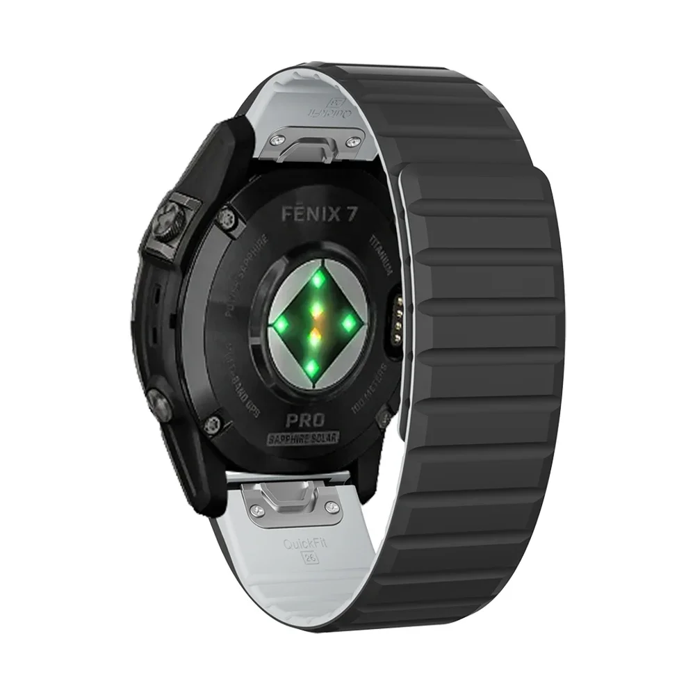 Magnetic Silicone Quick Fit Strap for Smartwatches (22/26mm)