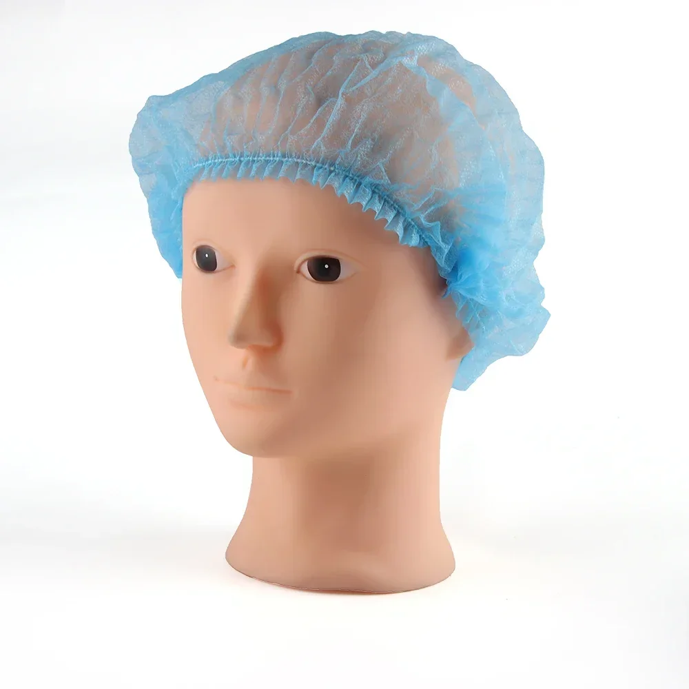 100pcs Disposable Non Woven Fabric Sterile Hat for Grafting Eyelash Makeup Hair Net Caps SPA Hair Salon Bathroom Supplies 4