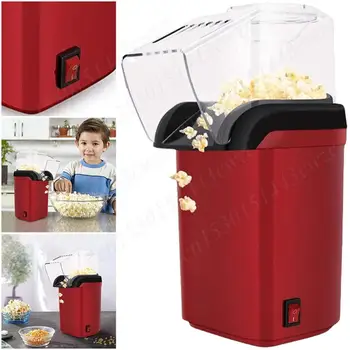 Popcorn Machine for Home Kitchen Mini Popcorn Machine High Popping Rate Fully Automatic Popcorn Machine Electric Air Popper 2
