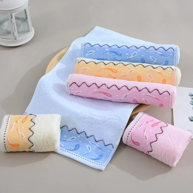 Baby Towels Cotton Bath Towel Cartoon Face Washcloth Hand Wipe Soft Children Towels for Kids Newborn Shower Handkerchief 50x25cm
