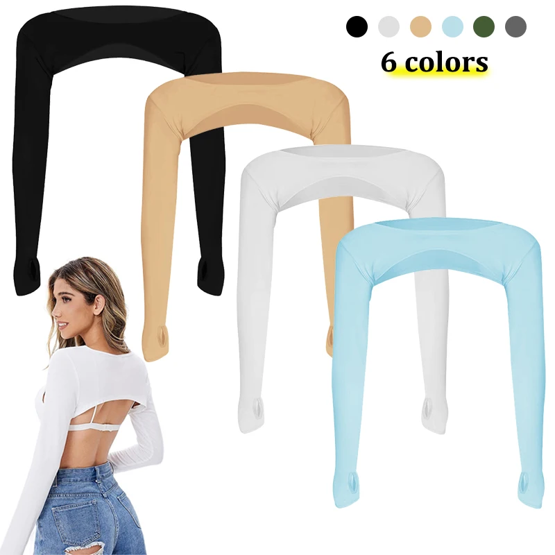 Summer Ultra-thin Shawl Arm Sleeve Hollow Back Arm Cover Sun Protection Anti UV Ice Hand Cover Outdoor Sports arm sleeves ice arm sleeves