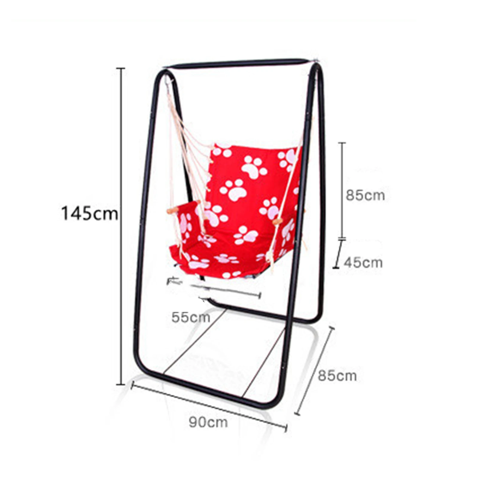 Hammock Stand Heavy Duty Metal Hammock Frame Capacity Fits Hammocks Hammock Rack Strong Load Bearing Anti-deformed Hammock Chair 2
