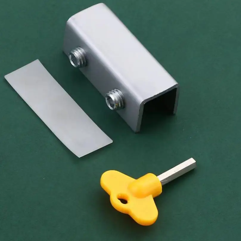 Inner Diameter 10mm Adjustable Stainless Steel Window Safety Single/ Double Locks with Key for Children Safety at Home Office