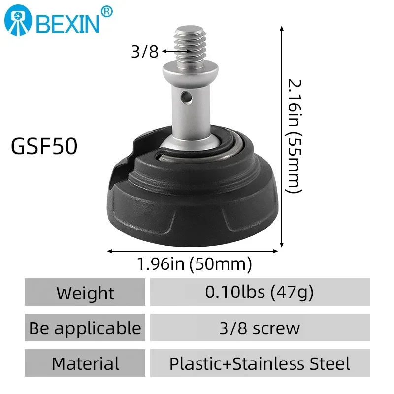 GSF34 GSF37 GSF50 GSF68 Rubber Camera Monopod Tripod Foot Pad 3/8 Inch Anti Slip Release For Tripod Monopod Leg