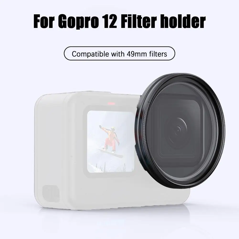 GoPro12 필터 거치대 스포츠 카메라 보호용 49mm 필터 프레임, 금속 재질 M6F5 와 호환 가능