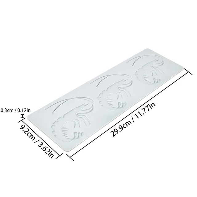 Tenger Gyümölcsei Halak Csontváz Torta Penész Garnélarák Dekoratív Csipke Szőnyeg Cukrász Szilikon Pad Fondant Penészek Díszítő Szerszámok Sütési Hozzáférés - Image 4