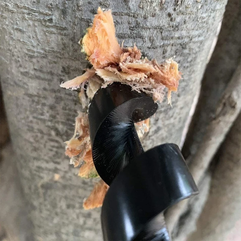 Hand Wood Punch Manual Auger Drill Bush-Craft Carbon Steel Portable Survival Bit Outdoor Extended Drill Bit