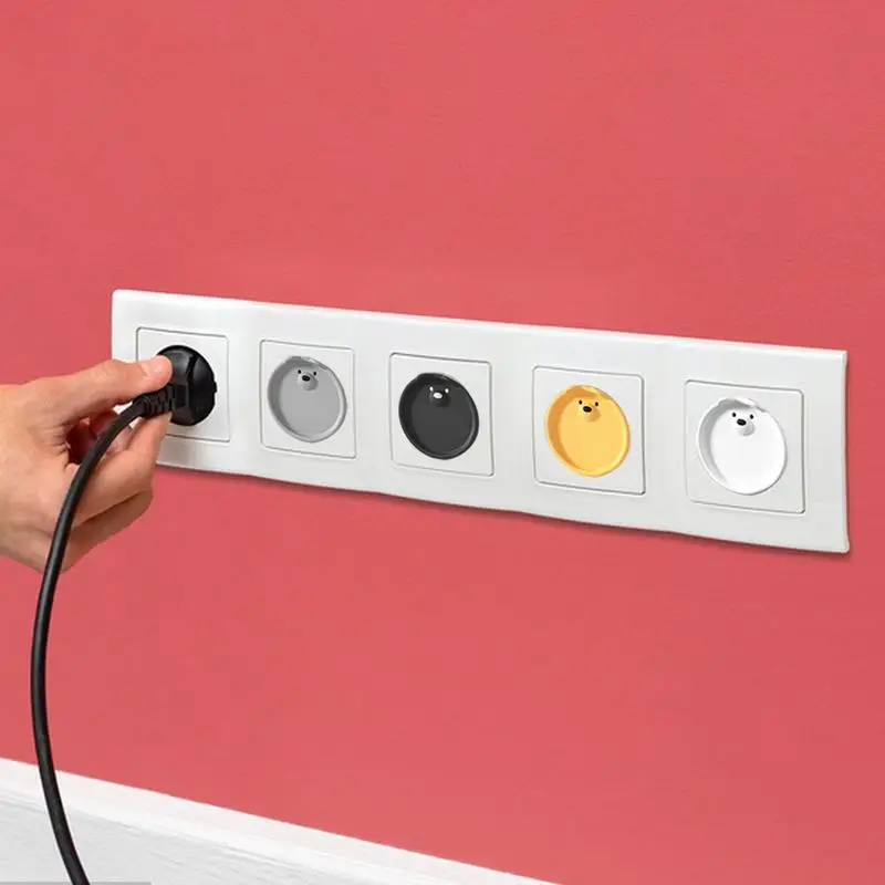 

Outlet Baby Proof Cover Plug Covers Protectors Socket Covers for Baby Safety Socket Protector Cover Silicone Electrical Outlets