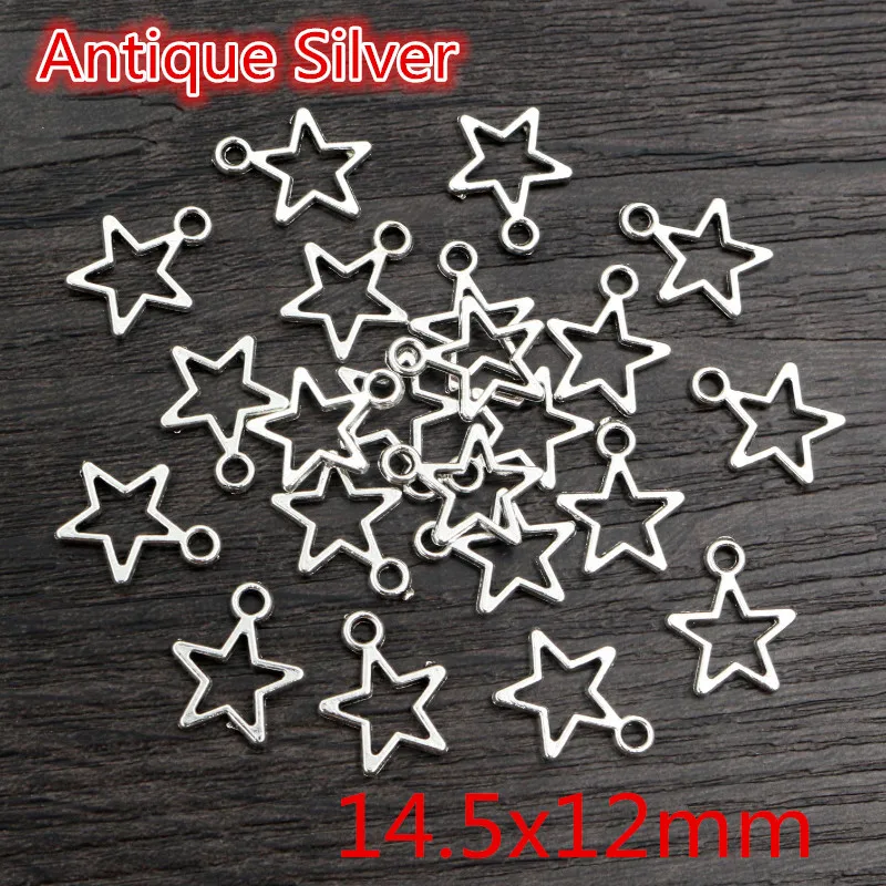 Breloque Pendentif étoile En Argent Sterling 925 - Charm Pastille Brillant, Parfait Pour Collier Personnalisé