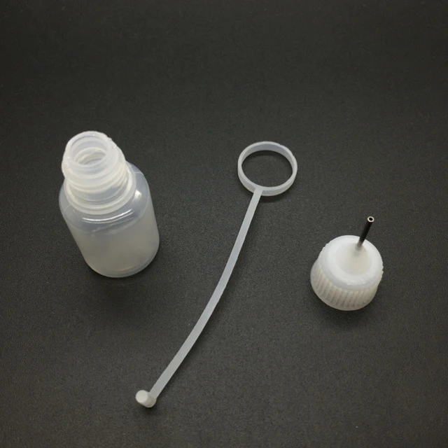 1oz Plastic Applicator Bottle & 1-inch Stainless Steel Tips , Fine Tip Glue  Applicator Bottle - AliExpress