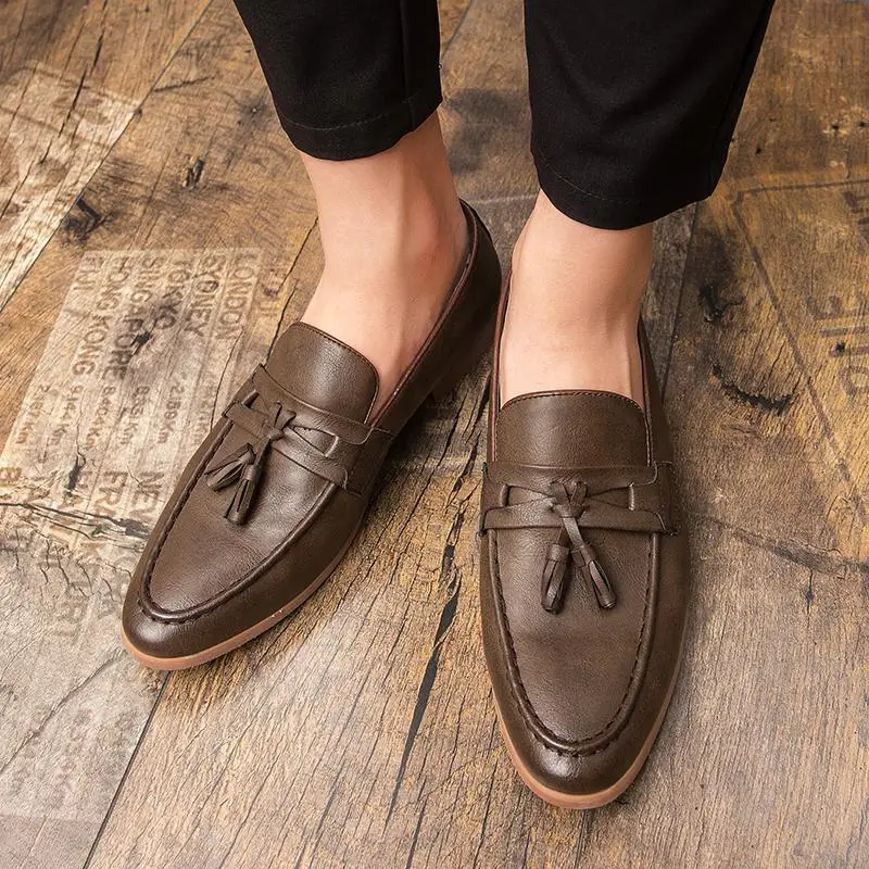 

Moccasins Men's Oxford Leather Dress Brand Men's Social Wedding Shoes Oxford Party Luxury Shoes