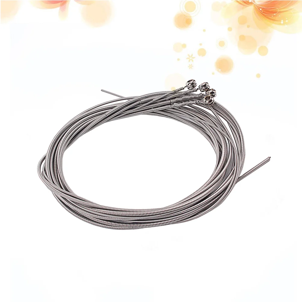 

Electric Guitar Strings Strings Guitar String Steel Electric Part Accessories Carbon Stainless Set Metal Flatwound Replacement