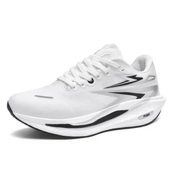 Unisex Black Breathable Running Shoes - Stylish, Comfortable, and Durable for Outdoor Use (WHITE)