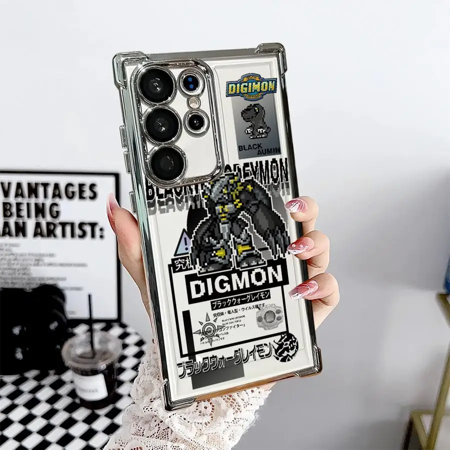 Transparent Protective Phone Case with Digimon Adventure Design