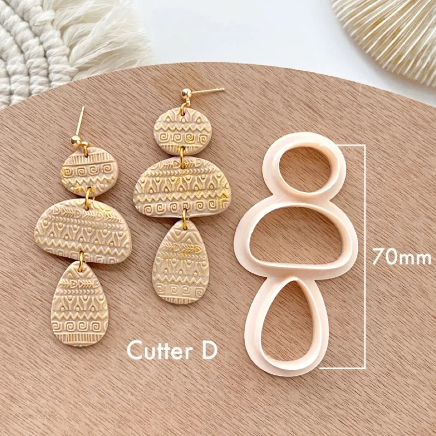 Basic Geometry Polymer Clay Cutters Earrings Jewelry Pendant Making Tools