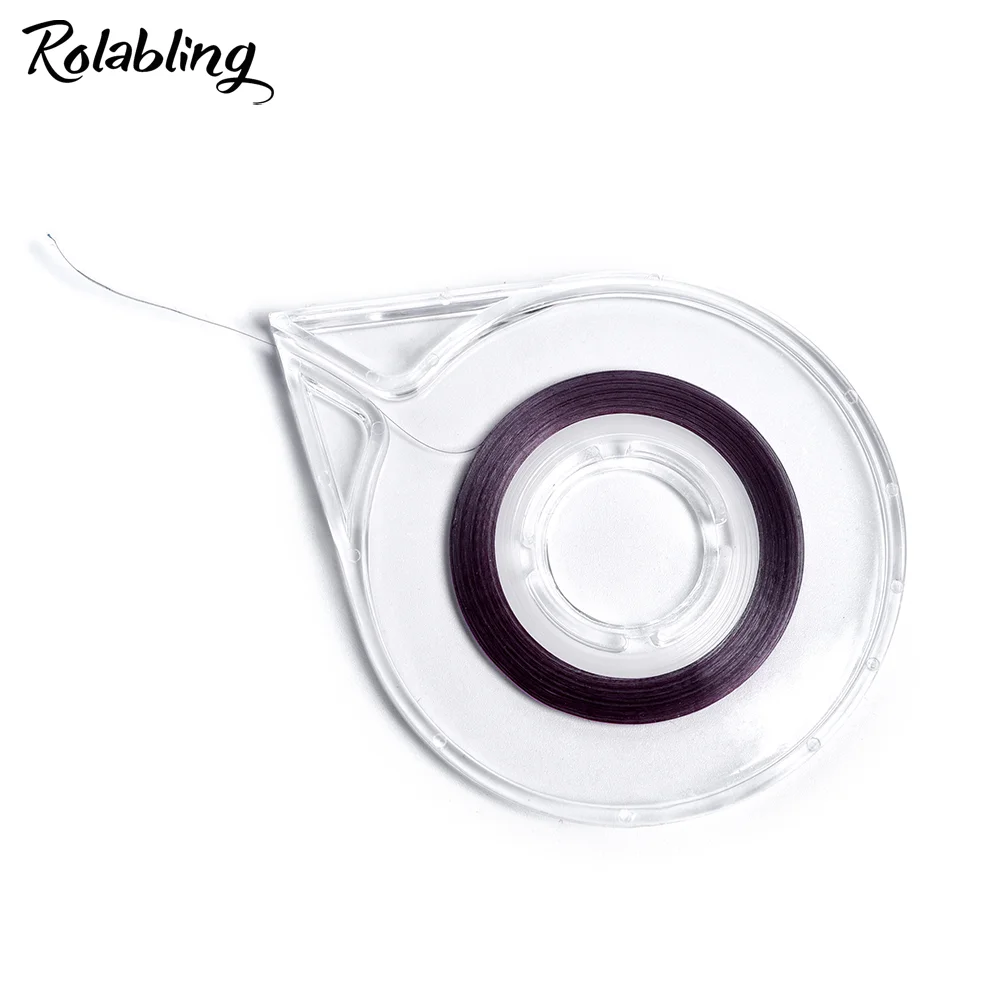 1pc Clear Nail Art Striping Tape Line Case Foil Line Sticker Roller Box Holder Dispenser Easy Use Manicure Nail Art Tools 2