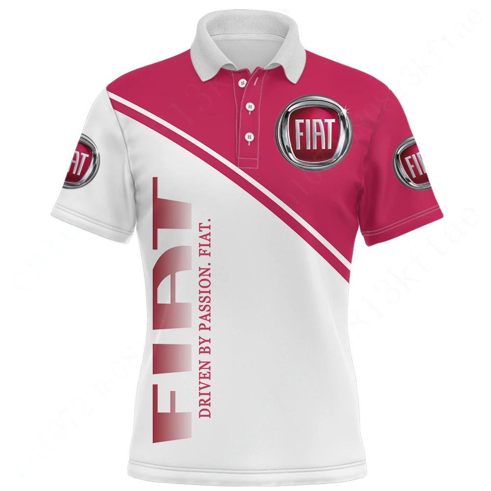 

Рубашки-поло и блузки Fiat, одежда унисекс, Повседневная дышащая футболка с коротким рукавом, одежда для гольфа в стиле Харадзюку, аниме футболка для мужчин