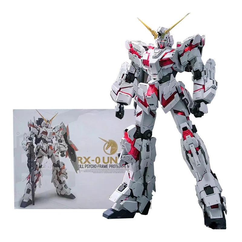 Dragon Momoko Pg 1/60 Rx-0 Unicorn Full Psycho-Frame Prototipo Assembly Model Robot Da Collezione Kit Figure