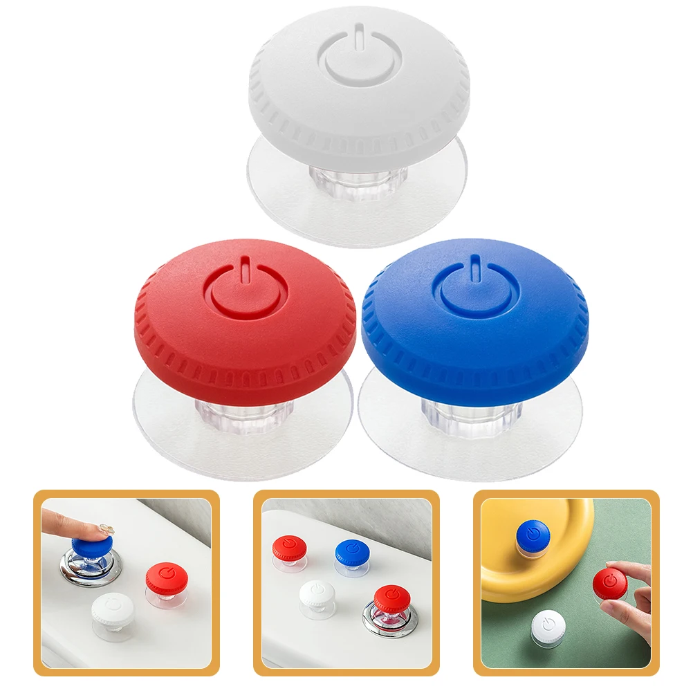 3pcs ȭ��� ������ ��ũ ��ư �÷��� �ڵ� Ǫ�� ��ü ���� ���� ������ ���� ��ġ ������ �Ϳ��� ���