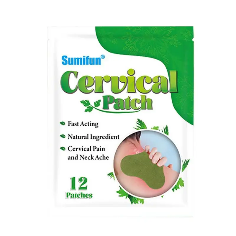 

12Pcs Neck Patch Joint Cervical Spondylosis Body Pain Relief Sticker Rheumatoid Wormwood Medical Plaster