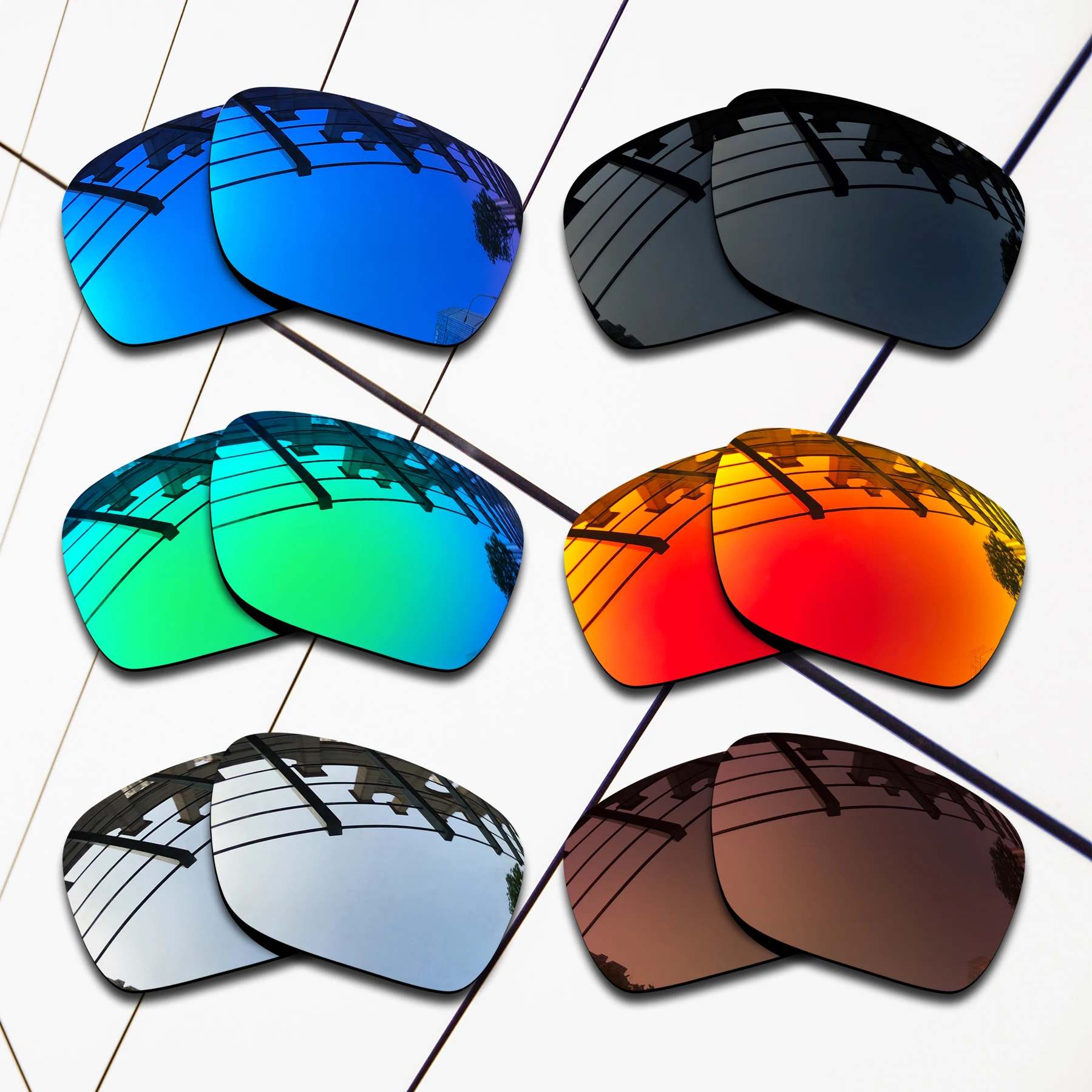Premium Polarized Replacement Lenses for Sunglasses - Variety of Colors