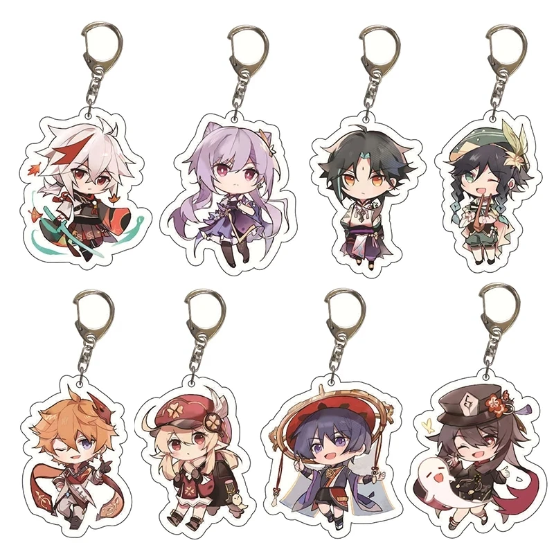 

Anime Game Genshin Impact Key Chain Men Car Keychains for Men Bag Pendant Keychain Trinkets Figure Key Chain Ring Jewelry Gifts