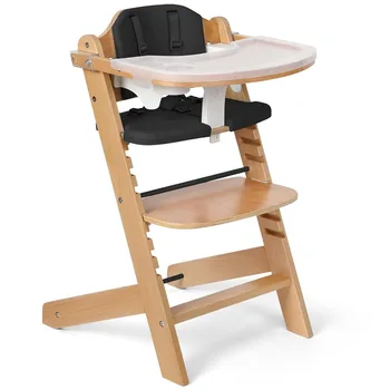 Adjustable Wooden High Chair 1