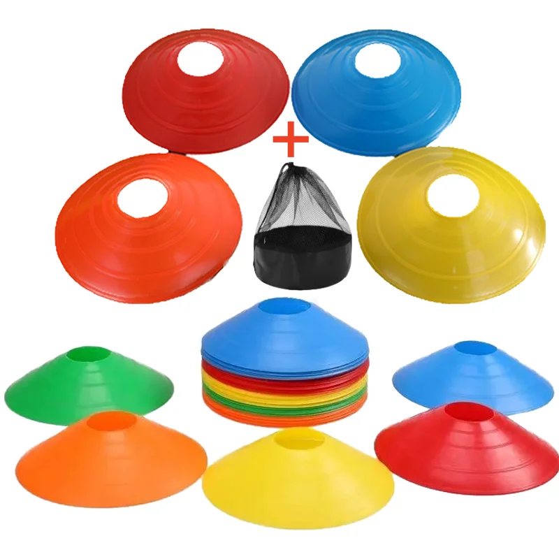 10/50Pcs Agility Soccer Cones Football Training Obstacle Logo Plate ObstacleMarking Discs For Training Football Kids Sports Toy 1