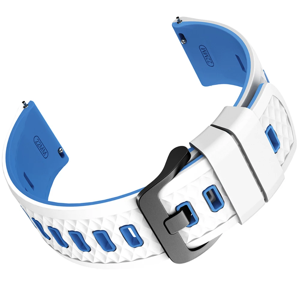Stylish 22mm Sport Silicone Watch Band - Premium Comfort and Durability