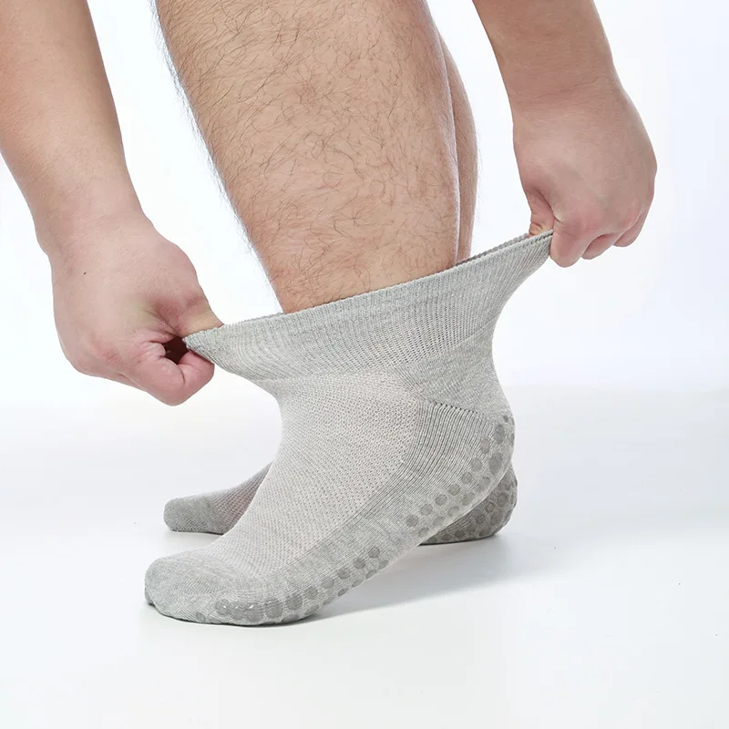 Unisex knöchellange, rutschfeste Yoga-Socken mit Silikongriffen, atmungsaktive Mesh-Pilates-Socken für Damen und Herren, 2 Größen für alle Workouts – Detail 30