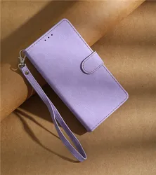 Premium Wallet Flip Case - Stylish Protective Cover in Elegant Black for Blackview Wave 8C (Light Purple)