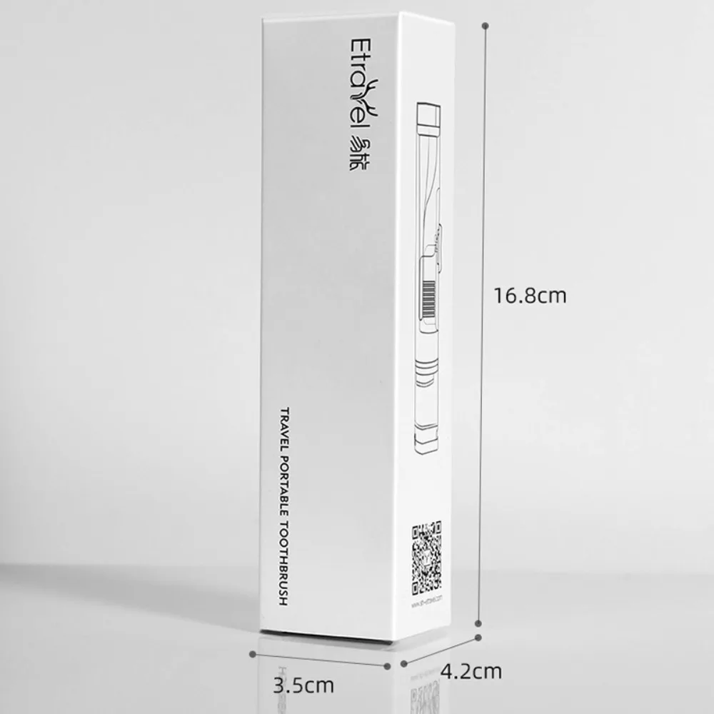 새로운 휴대용 접이식 칫솔 부드러운 건강 칫솔 세트 창의적인 청결 도구 여행용