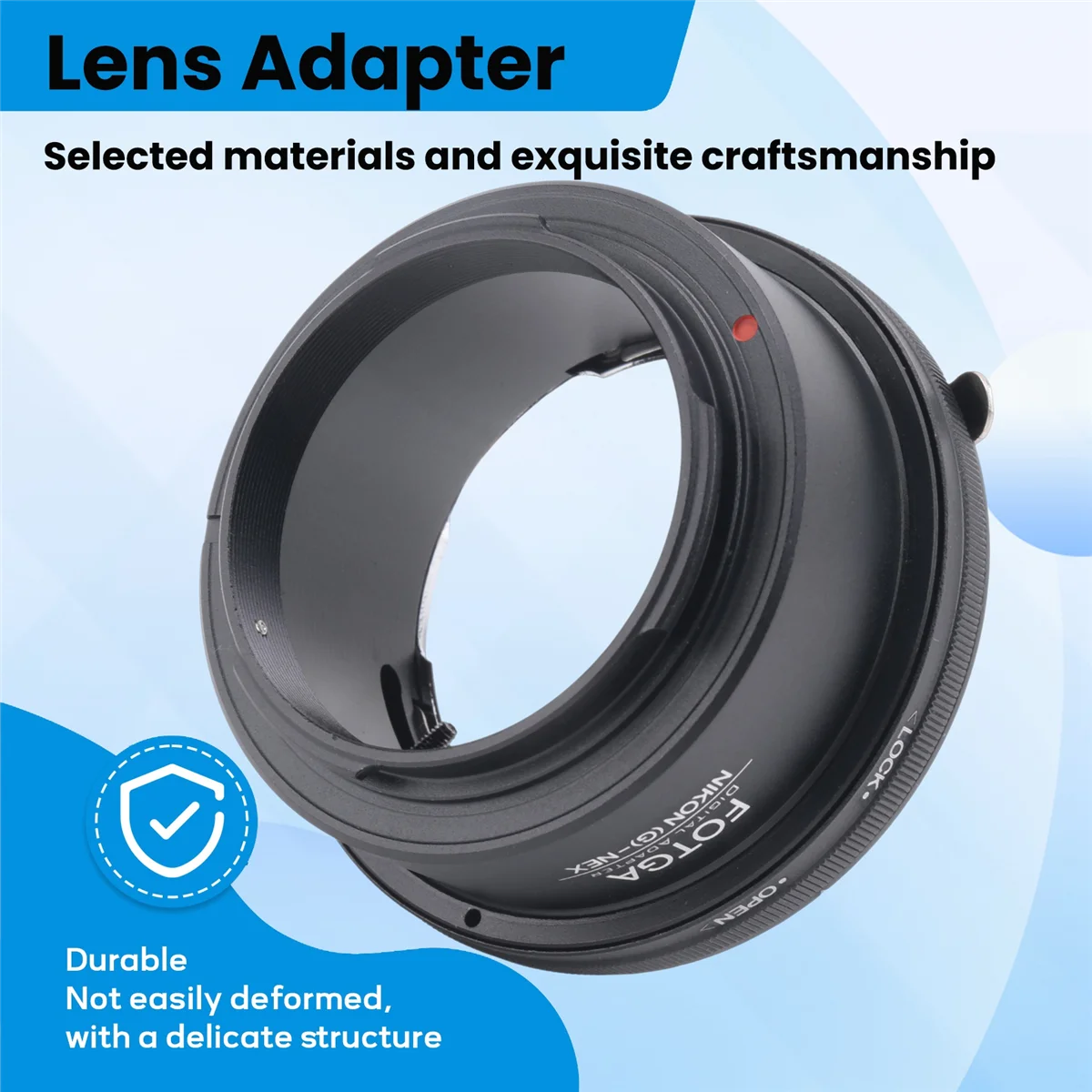 FOTGA Lens Adapter Ring for Nikon AI AF-S G Lens for Sony NEX3 NEX-5_OFSS