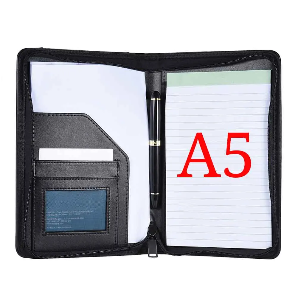 Portable Business Portfolio Padfolio Folder Document Case Organizer A5 ...