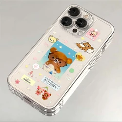 Cartoon Cute Rilakkuma Clear Phone Case Cover - Samsung A23 (T - 296T250426101)