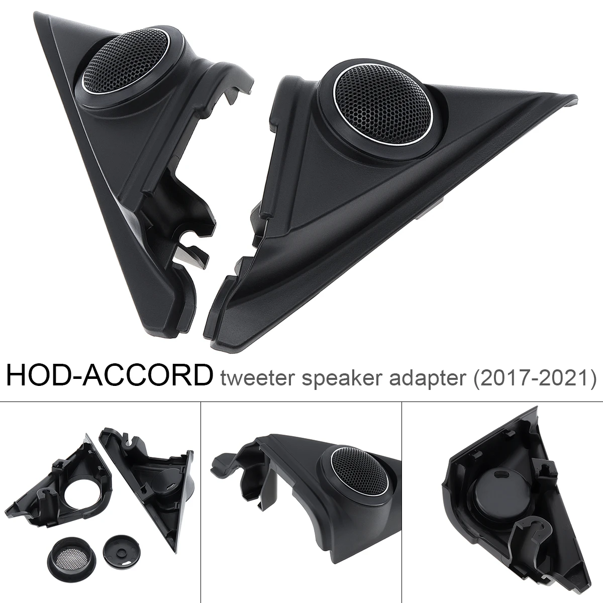 Materia Hifi System Tweeter Horns Cover  Fit for Honda Accord  2017 - 2021 Refitting Installation Front Door Speaker Adapter Kit